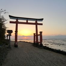 青島神社入口の鳥居