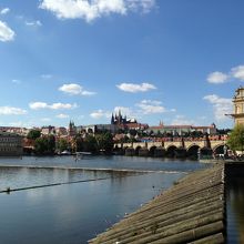 カレル橋を渡って少し行ったところから