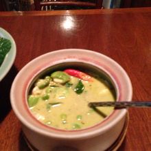 初日のグリーンカレー