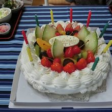 ケーキ　白十字に注文