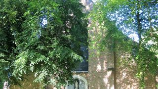 静かで木立が美しい