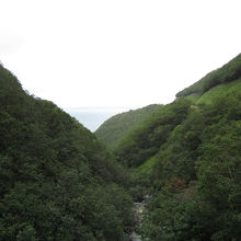 オホーツク海を望む。