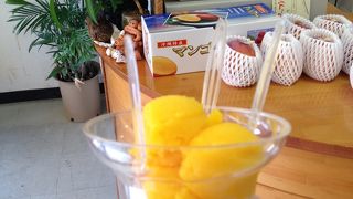 マンゴージェラードが濃厚で美味！！