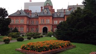 庭の緑との対比がきれい