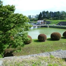 土手からみる二の橋