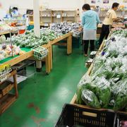 帰国組に直売店の新鮮野菜