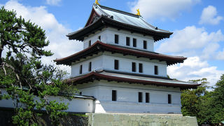 松前城の天守内。