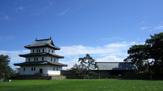 松前城跡の公園。