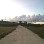 竹富島  こちらから朝日を