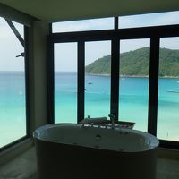 この展望風呂で選んだ部屋なのに、お湯が1回しか出ず。