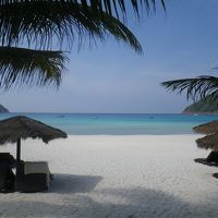 オーシャンフロントの部屋からこのビーチがすぐ