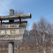 戦場ヶ原の案内板