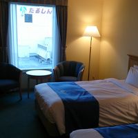 カーテンを開けてみました。