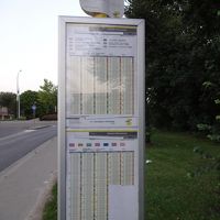 ホテル近くのバス停