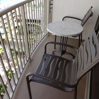 ラナイが狭いです。