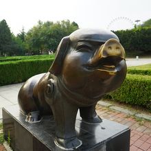 日本の十二支との違いはこれ。中国では猪が豚です。