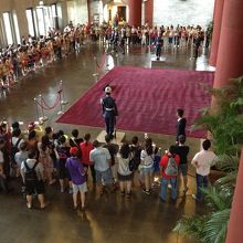 私は2階から見ました。