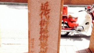 街路樹は各商店が植えていた