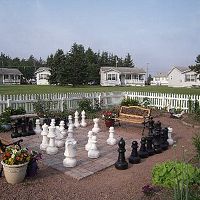 奥の建物はコテジです。