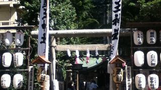 正月や例大祭には参拝客が結構来ている