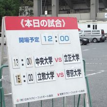 秩父宮ラグビー場 