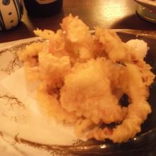 イカが天ぷらで再登場。