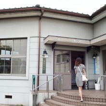 十石舟で上陸しました。見学時間が取られています。