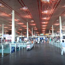 空港内です。