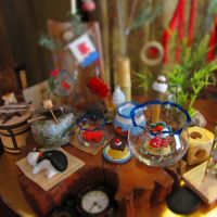 館内の飾り　こんなのがあちこちに