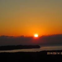 部屋から日の出を臨める