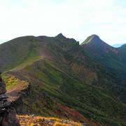 硫黄岳～横岳ルートは、ロック・クライミングの名所！