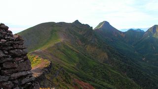 硫黄岳～横岳ルートは、ロック・クライミングの名所！