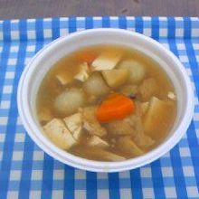久慈の名物まめぶ汁。