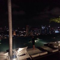 屋上プールから見える夜景です