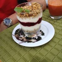 朝食のヨーグルト