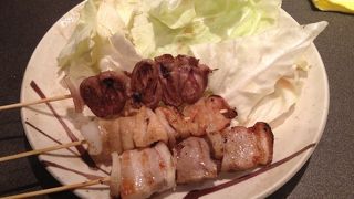 中洲の老舗の焼き鳥屋です