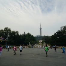 労働公園から見た観光塔