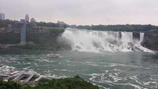 カナダ側から見る、アメリカ側のナイアガラの滝