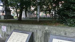 樹木に覆われ木陰が多い『花畑公園』