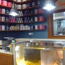 店頭の商品を見てオーダー