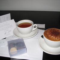 ウエルカムドリンクのフラットホワイトがとても美味しかった