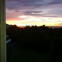 早朝にふと起きたときに部屋から見た朝焼け★☆