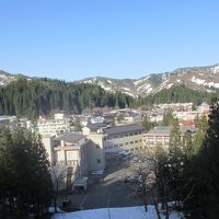 裏山から見た外観