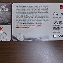 カードの裏側に日時を記入、ロープウェイは専用のチケットに交換