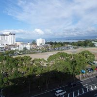 部屋から城や琵琶湖が見える