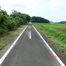 県道392号線自転車道は快適に走れます。