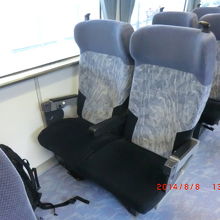 ゆったりとして座席です。