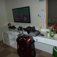 テレビとミニ冷蔵庫