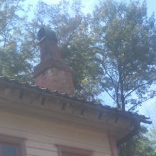 排気用煙突の様子