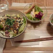 天津飯のセット